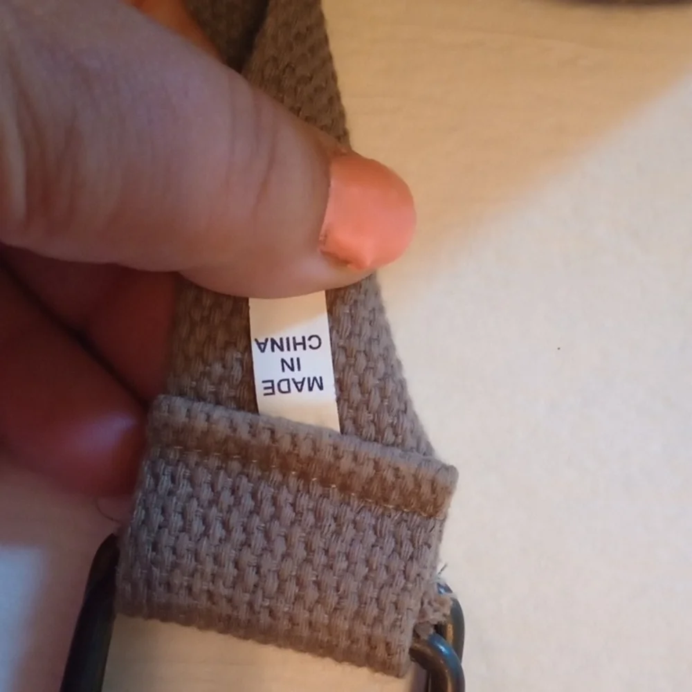 Tan Leather Belt with Brass Hardware